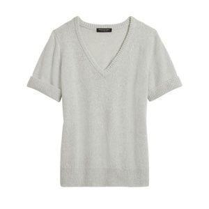 BANANA REPUBLIC Cashmere Short-Sleeve Sweater sz S